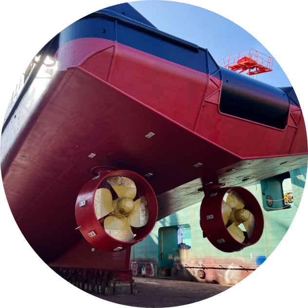 アジマスプロペラの装備